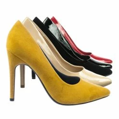 CityClassified New EuclidW Wide Foam Padded Pointed Toe High Heel Dress Pump