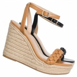 Delicious Michela Espadrille Platform Wedge Braided Sandal, Women Strap Sandal New