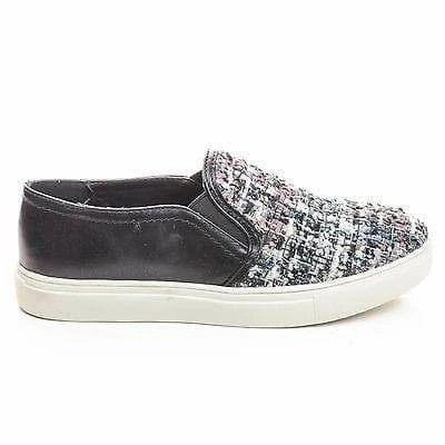 Nature Breeze Kicker09 Fabric Fabric And Sequence Embellishment Round Toe Slip On Sneakers New