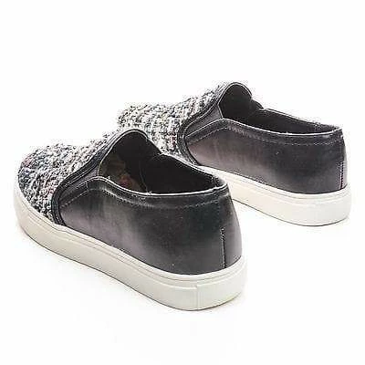 Nature Breeze Kicker09 Fabric Fabric And Sequence Embellishment Round Toe Slip On Sneakers New