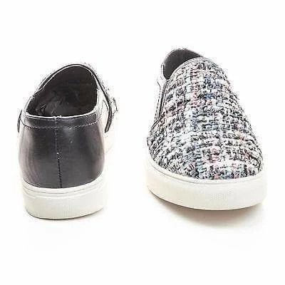 Nature Breeze Kicker09 Fabric Fabric And Sequence Embellishment Round Toe Slip On Sneakers New