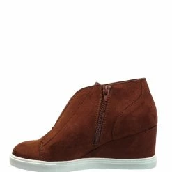 Soda Vesper Hidden Wedge Heel Sneakers - Women Sporty Elastic Shootie