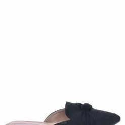 Forever Link Mules11 Knotted Pointed Toe Slides - Women's Slide In Close Toe Slipper New