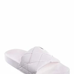 Forever Link Comex11 Oversized Weave Flat Footbed Sandal - Women Wove Slipper Summer Shoe New