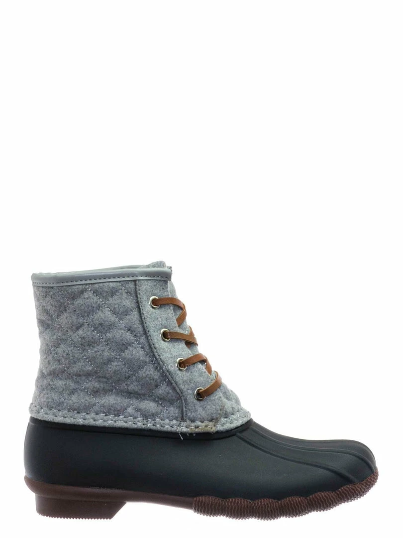 Top Moda Leo2 Waterproof Lace Up Boots - Quilted Felt Lining Ankle Height Bootie