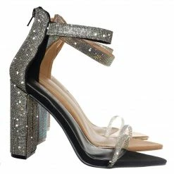 Liliana Casatti3a Rhinestone Dress Sandal - Women Evening Cocktail Party Shoes New