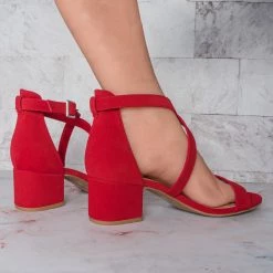 CityClassified Trial Low Block Heel Strappy Sandal - Women Dressy Chunky Dance Bride Wedding Ballroom Graduation Tacones Formal Summer Pump Comfort Shoes