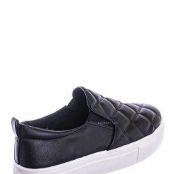 Bamboo New Story02 Flatform Quilted Sneaker -Women Matelassé Slip On Sporty Platform Loafer