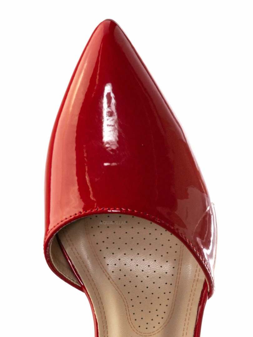 Forever Link Nataly01 Low Block Heel D'Orsay Pump - Pointed Toe Two Piece Office Dress Shoes New