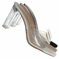 Bonnibel New Shia4 Acrylic Glass Slipper - Women's High Heel Lucite Sandal