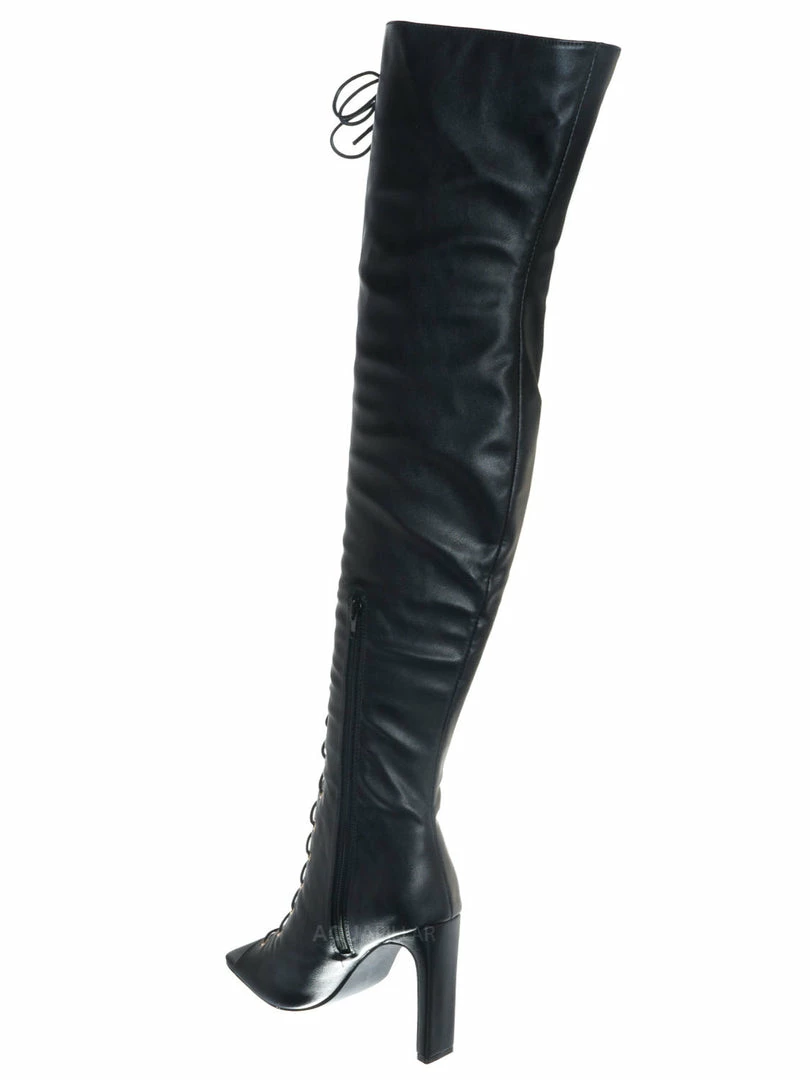 Liliana New Drip1 Victorian Lace Up Combat Boots - Women Corset Shoes