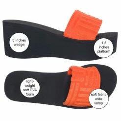 Wild Diva Heat01 EVA Foam Platform Wedge Thong Sandal, Women Summer Slipper