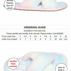 Liliana New Dearly1 Fluffy Faux Fur Slipper, Men Women Fuzzy Slides