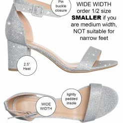 CityClassified New Hallie Wide Width Comfort Foam Sandal - Women 2.5 Inches Block Heel