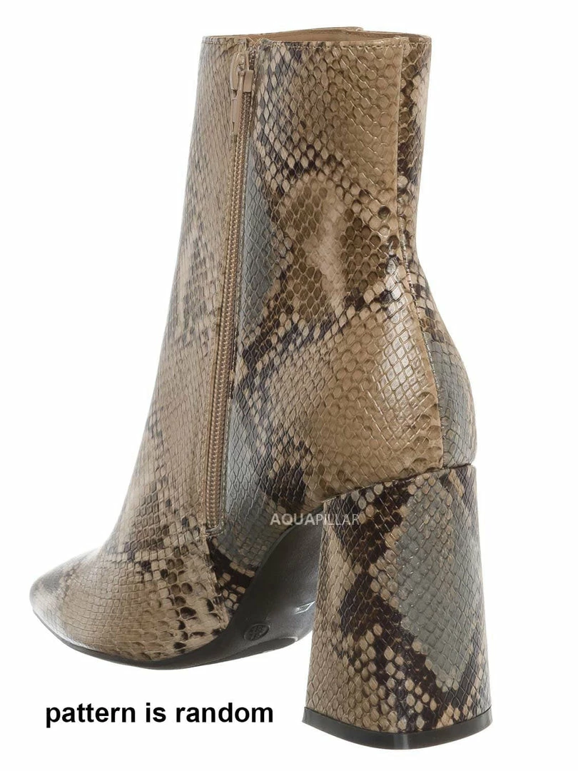 Bamboo Article01 Block Heel Dress Boot - Women Ankle Bootie New