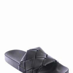 Forever Link Comex11 Oversized Weave Flat Footbed Sandal - Women Wove Slipper Summer Shoe New