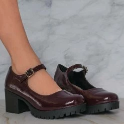 Soda Boxer Chunky Heel Mary Jane Pump - Women Dress Shoes New