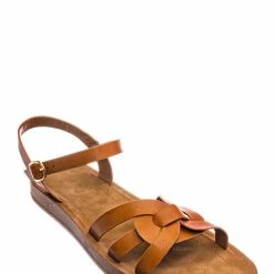 Bamboo Marmie32 Ankle Strap Flexible Sandal - Women Quarter Strap Woven Yoga Huarache