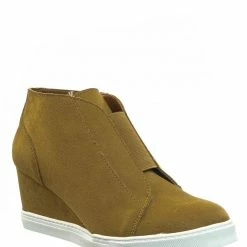 Soda Vesper Hidden Wedge Heel Sneakers - Women Sporty Elastic Shootie