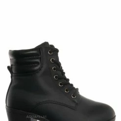 Forever Link New Plus09K Childrens Block Heel Combat Boots