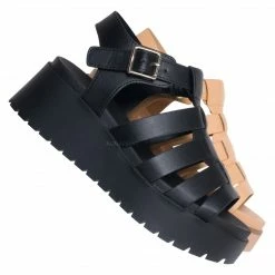 Soda New Pullout Flatform Gladiator Footbed Sandal - Women Platform Fisherman Shoes