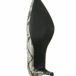 Forever Link Heels Sanzi2 Low Stiletto Heel Pumps - Slip On Dress Shoes Solid Or Animal Prints