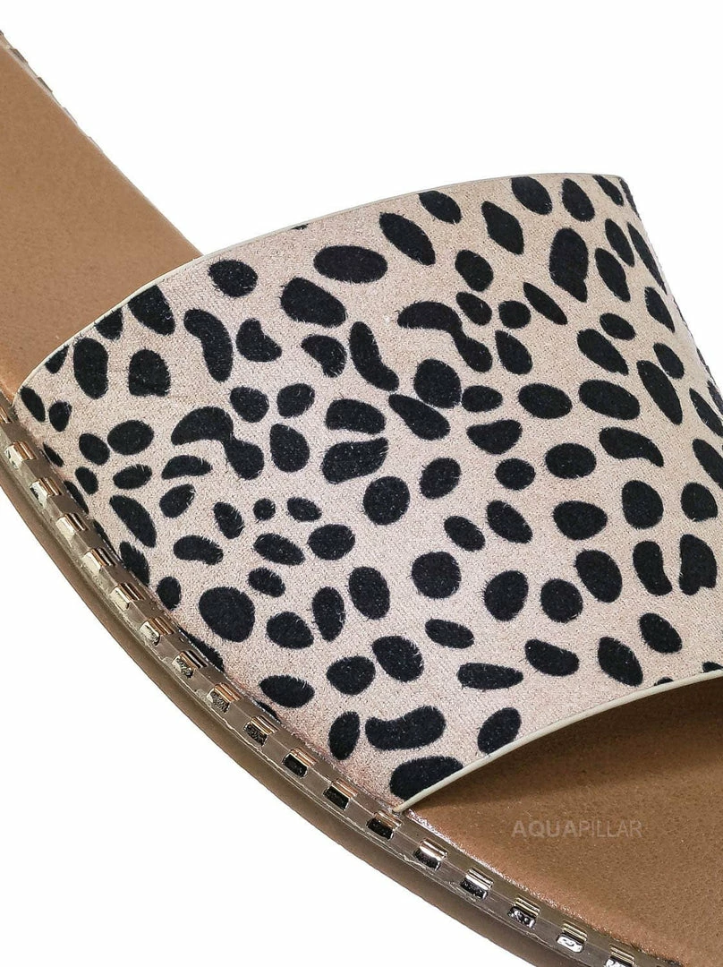 Bonnibel Micah Punk Rock Metal Stud Welt Slide - Women Hardware Slipper Flat Sandals