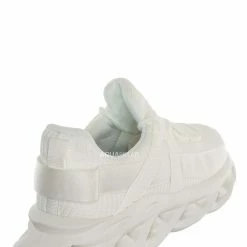 La Shailah Brave12 Chunky Elastic Mesh Sneaker - Unisex Sculpted Outsole Shoes