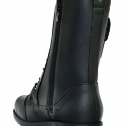 Forever Link New Mountain84 Combat Boots W Side Pocket - Men Women Lace Up Shoes