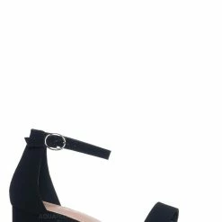 Lucky Top Darcie1K Kids Low Block Heel 2 Piece Sandal - Girls Ankle Strap Sandal