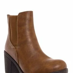 Fabulous New Status51 Vintage Block Heel Elastic Chelsea Ankle Bootie