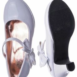 Aquapillar Tasha685E Kids Block Heel Mary Jane Pump - Little Girl Wedding Party Dress Shoes New