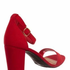 Bamboo Striking01 Retro Chunky Block Heel Sandal - Womens Open Toe Two Piece Dress Shoe