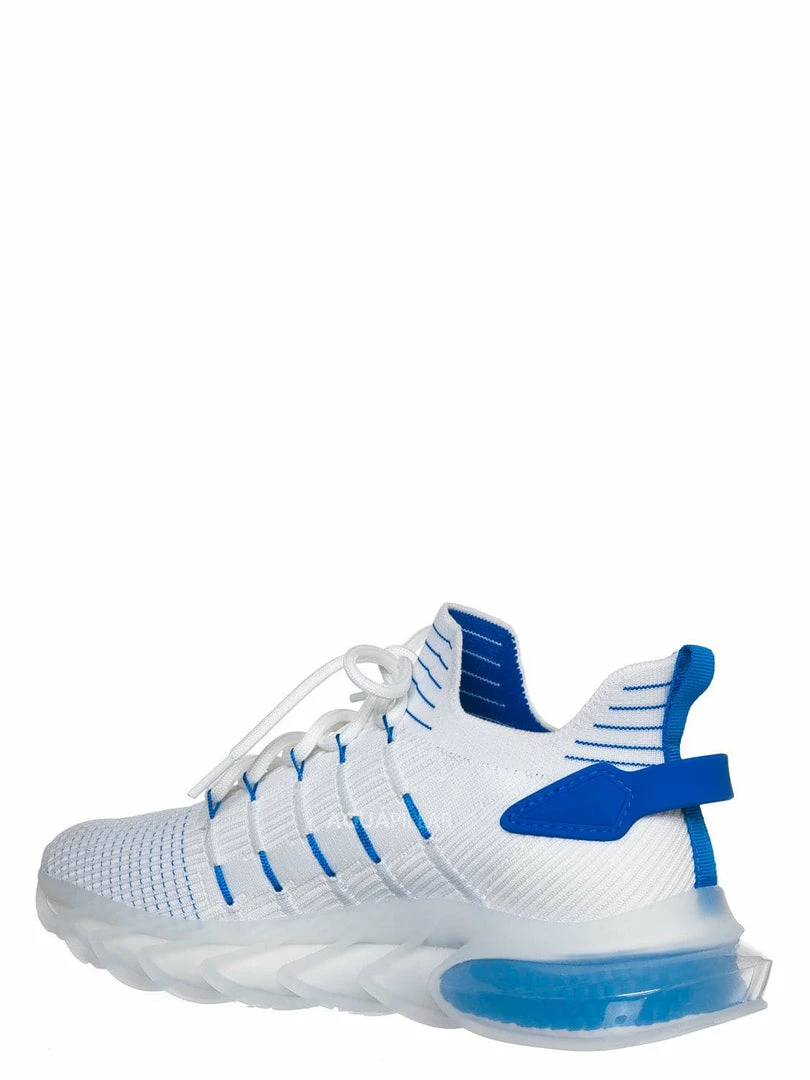 La Shailah Format11 Elastic Knitt Mesh Rubber Sneaker, Athleisure Tennis Trainer Shoes