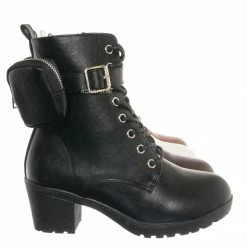 Forever Link New Pacific33K Children's Block Heel Utility Combat Bootie