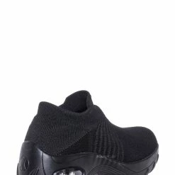 Forever Link New Impact15 Slip On Sock Sneaker - Retro Knitted Cushioned Stretch Knit Snockers