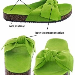 Forever Link Berk24 Molded Footbed Slipper Sandal - Women Comfort Contour Cork Slip On Shoes