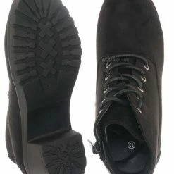 Forever Link Plus11K Girl's Block Heel Combat Ankle Bootie New