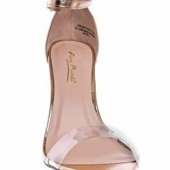 Anne Michelle New Exception10 Lucite Neon Stiletto Sandal - Women Clear High Heel Pointed Toe Shoe