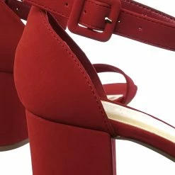 CityClassified Cake Minimalist Simple Chunky Block High Heel Dress Sandal W Ankle Strap