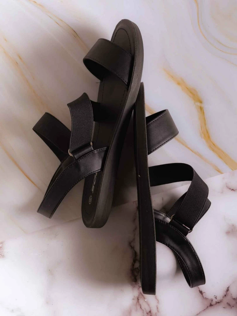 Soda Quant Sporty Elastic Flat Sandal, Women Summer Shoe New