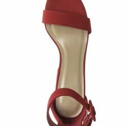 Delicious Iris Open Toe Chunky Heel Sandals - Women's 2 Piece Ankle Strap Dress Shoes