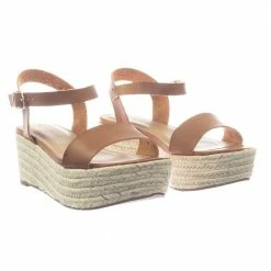Soda Picosa Espadrille Wrap Flatform Sandal - Womens Flat Platform