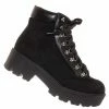 Soda Attic Lightweight Combat Boots W Padded Collar