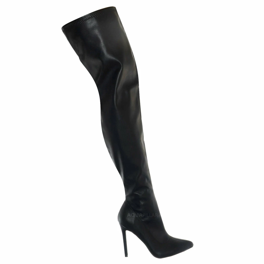 Liliana Gisele7 Over The Knee Stiletto Heel Dress Boots - Women Dress Shoes New