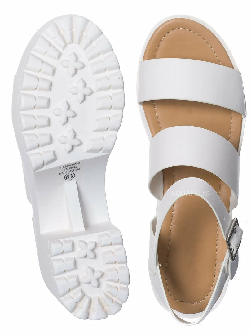 Soda Account Gladiator Lug Sole Clog Sandal, Women Open Toe Shoe New