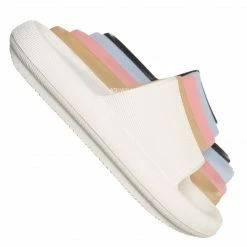 Forever Link Meek02 Lightweight Pillow Slide, Womens Flat Sandal