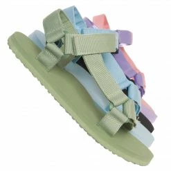 Wild Diva Heart01 Hook Loop Sport Sandal, Women Lighweight EVA Foam Shoes