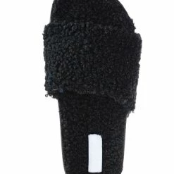 Bamboo Victory01 Faux Fur Molded Footbed Slipper - Shearling Shearling Slide Sandals New