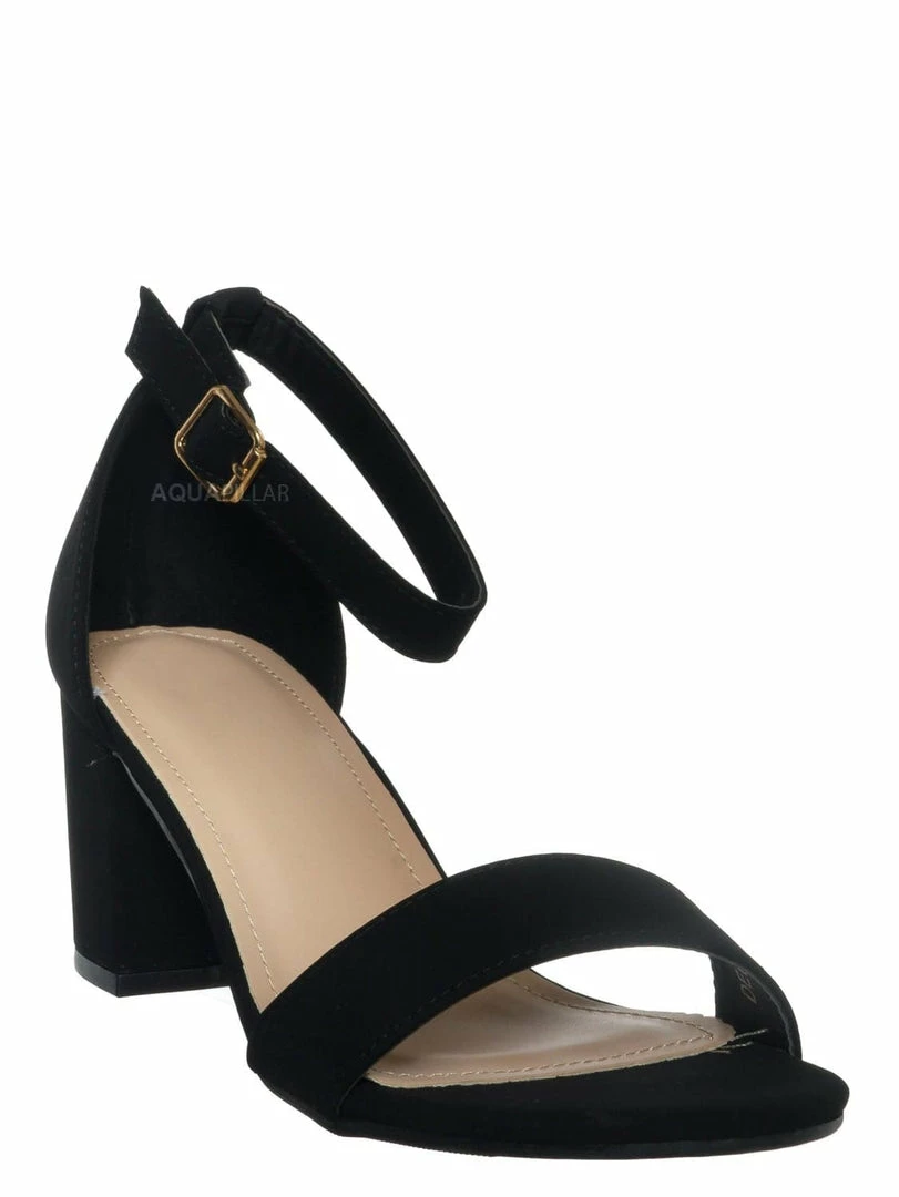 Top Moda Delia1 Block Heel Two Piece Sandal - Women Dress Shoes